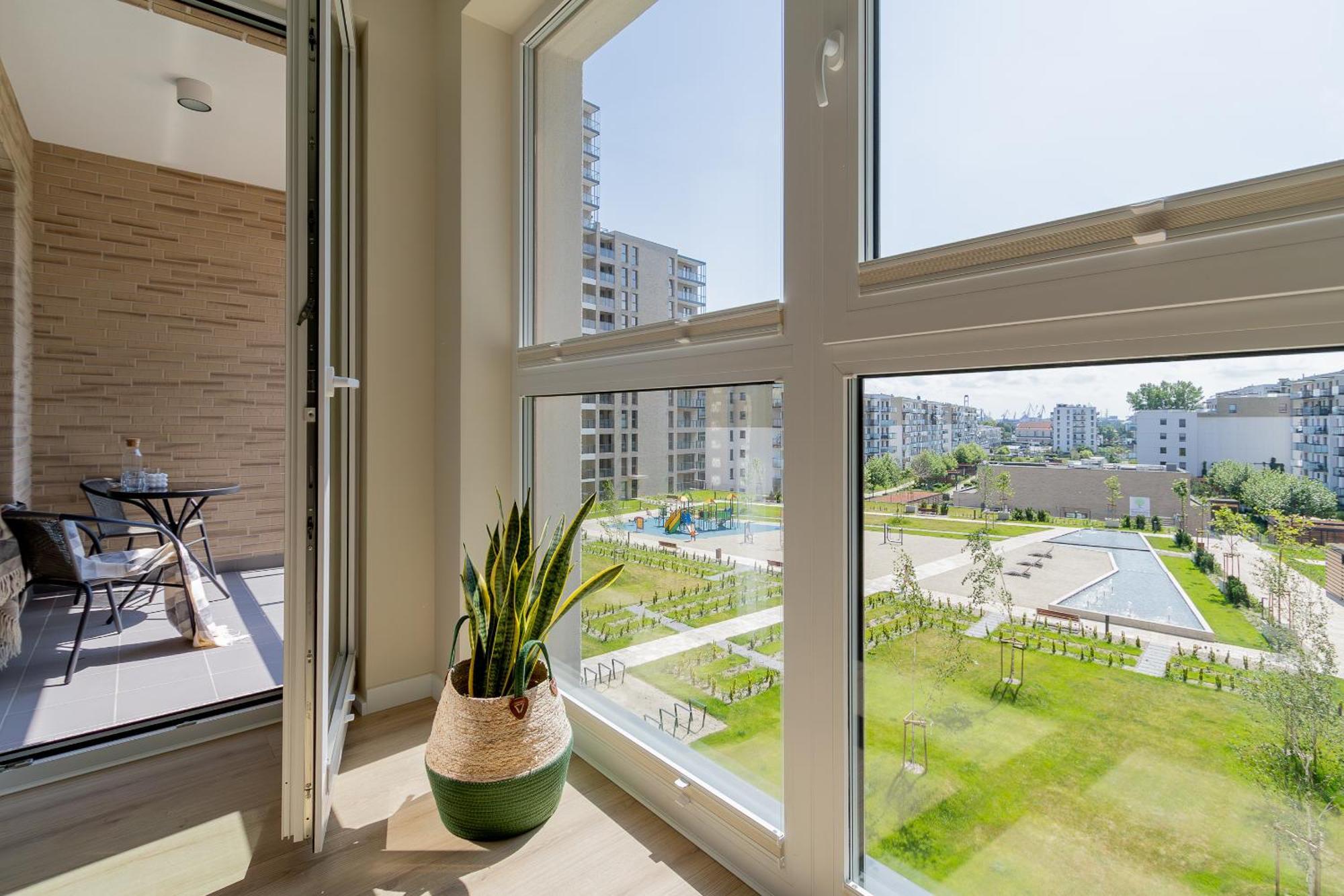 Glow Apartments, Apartamenty Nowa Letnica 格但斯克 外观 照片